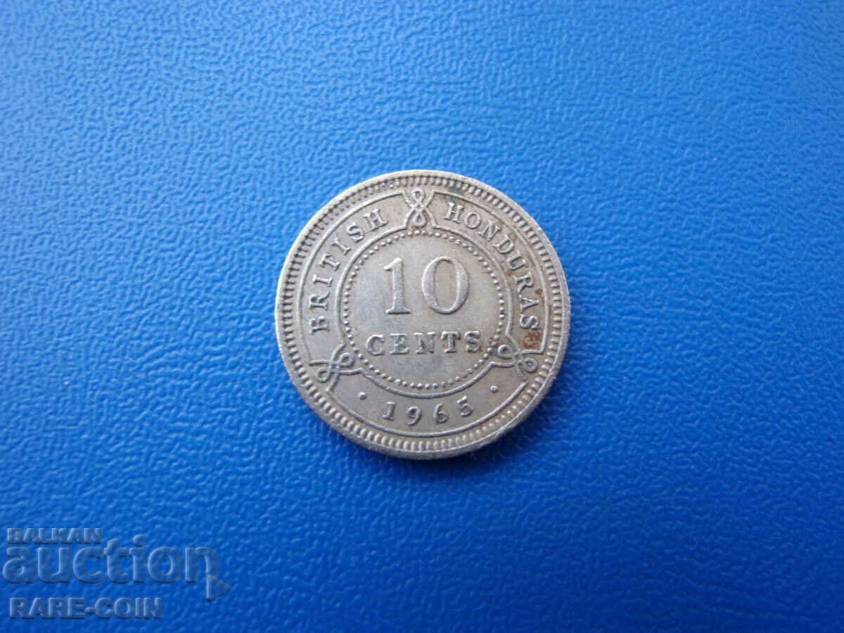 RS(48) British Honduras 10 cents 1965 Rare