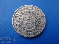RS(48) New Zealand ½ Crown 1948 Rare