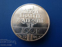 RS(48) France 100 francs 1986 PIEFORT UNC Rare