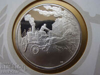 RS(48) Нова Зеландия-Голям сребърен медал в красив плик Rare