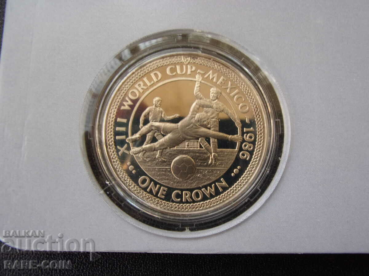 RS(48) Isle of Man 2x1 Crown 1986 UNC ΑΠΟΔΕΙΞΗ Σπάνια με τιμή € 35.79 | 70.00 BGN