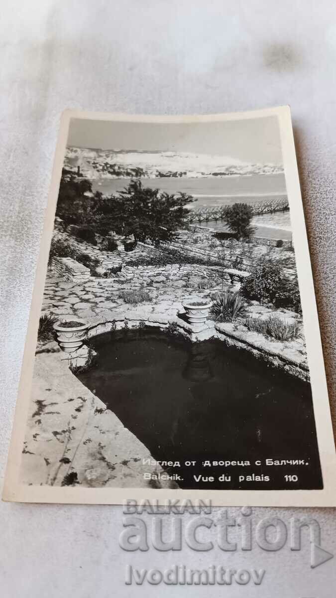 Пощенска картичка Балчик Изглед от Двореца 1960
