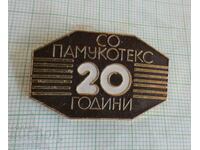 Badge - 20 years SO Pamukotex