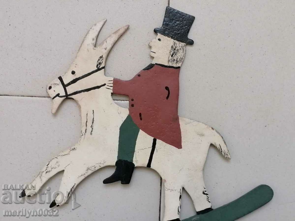 Fairground Toy Silly Hans Old Primitive Σκοπευτήριο - 7