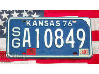Американски регистрационен номер Табела KANSAS 1976