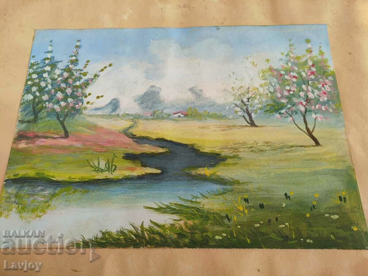 Old Painting Watercolor *Landscape* with price 60.00 BGN | € 30.68 Old Painting Watercolor *Landscape* with price 60.00 BGN | € 30.68