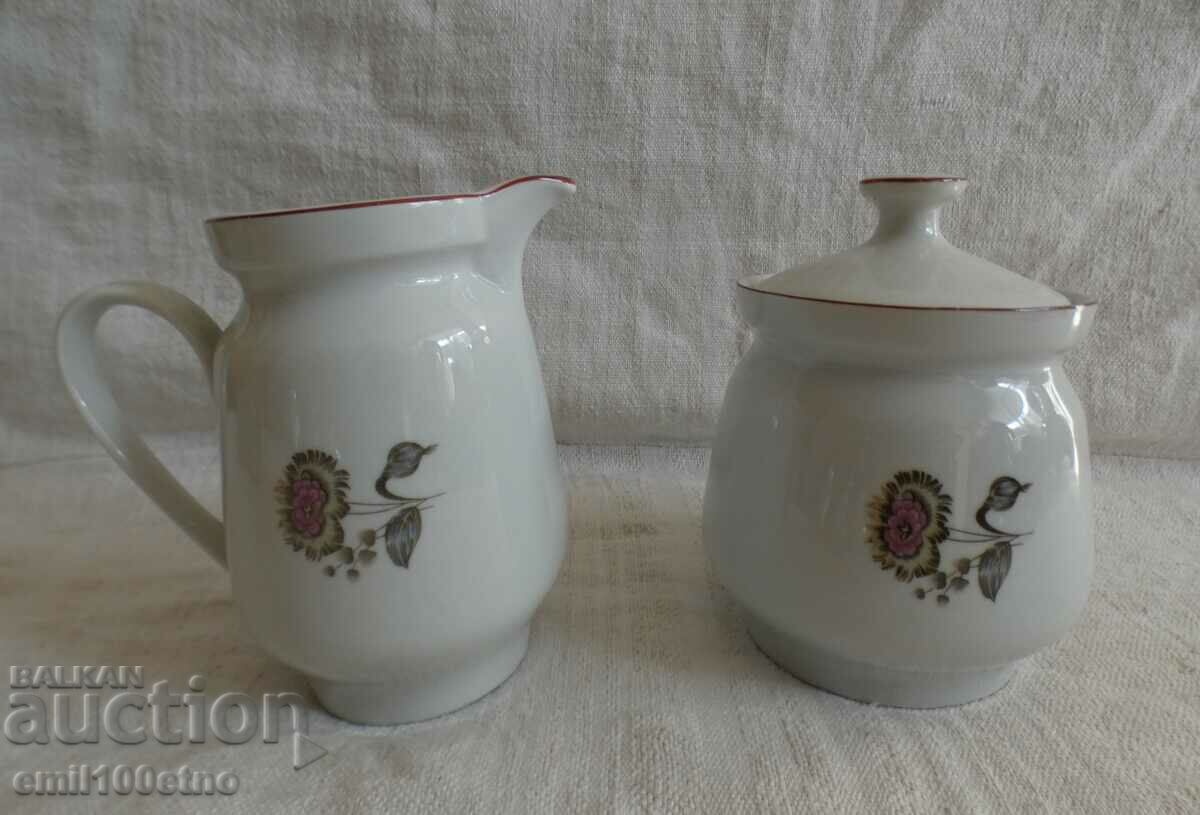 Kitka Novi Pazar porcelain jug and sugar bowl set