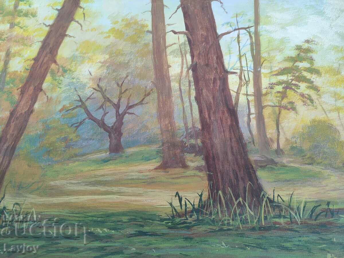 Old Painting Watercolor /// Landscape/// with price 70.00 BGN | € 35.79