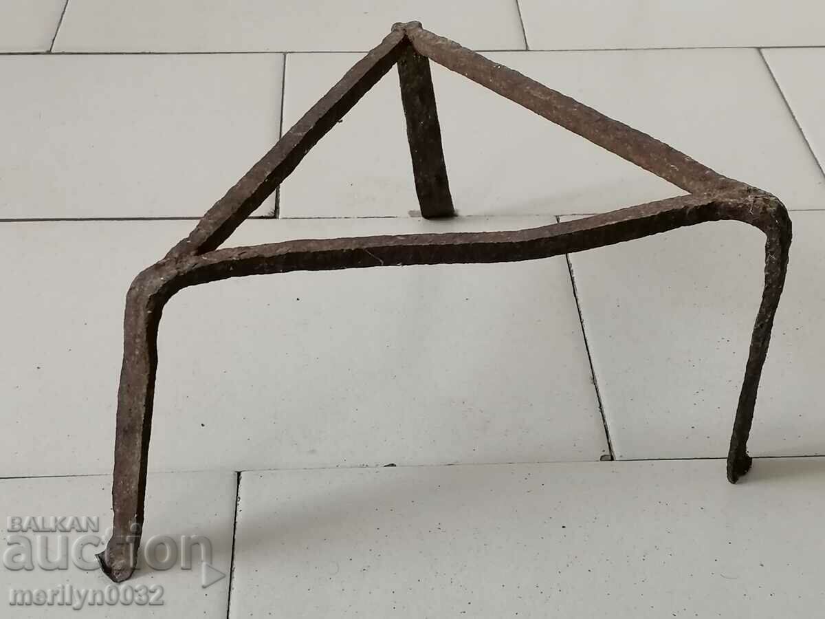 An old forged sack, fireplace, grill, wrought iron - 6