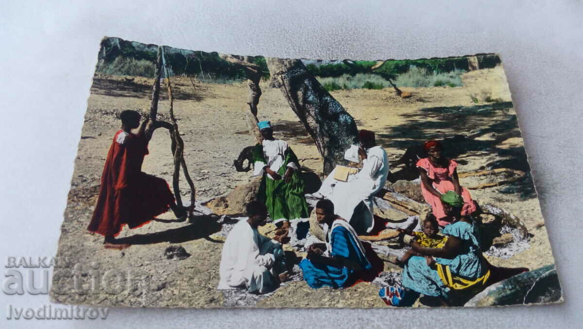 Postcard Guinee Francaise Brodeurs Foulahs