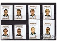 AJMAN 1971 Soccer players from Germany imperforate series