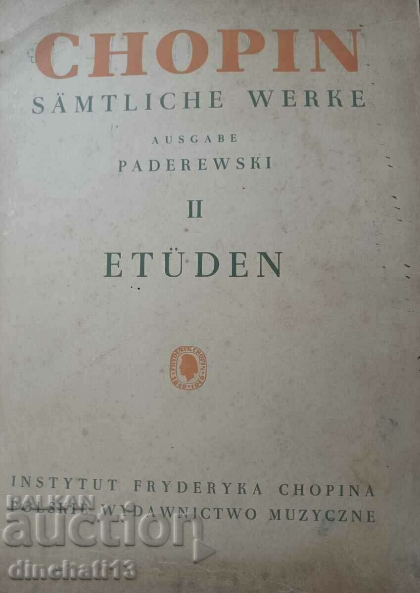 FRYDERYK CHOPIN SÄMTLICHE WERKE II Etuden with price 20.00 BGN | € 10.23 FRYDERYK CHOPIN SÄMTLICHE WERKE II Etuden with price 20.00 BGN | € 10.23