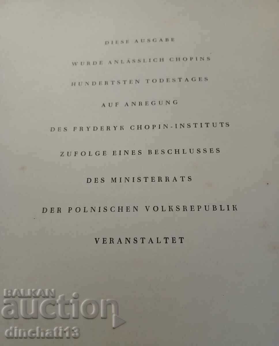 Auction FRYDERYK CHOPIN SÄMTLICHE WERKE II Etuden Auction FRYDERYK CHOPIN SÄMTLICHE WERKE II Etuden