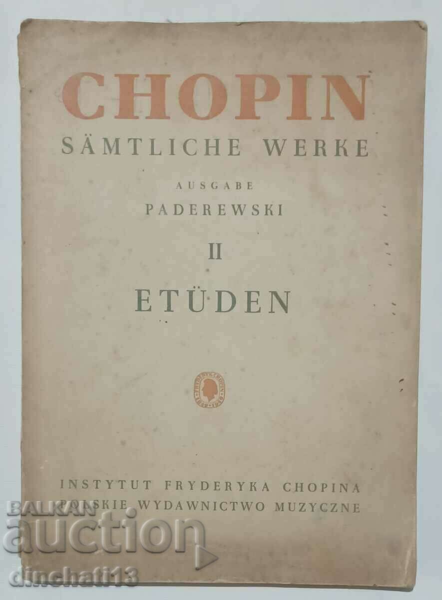 FRYDERYK CHOPIN SÄMTLICHE WERKE II Etuden