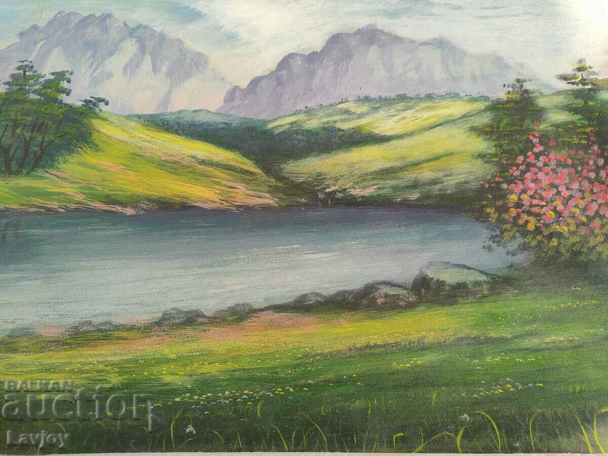 Old painting Watercolor ***Landscape*** Lake with price 90.00 BGN | € 46.02 Old painting Watercolor ***Landscape*** Lake with price 90.00 BGN | € 46.02