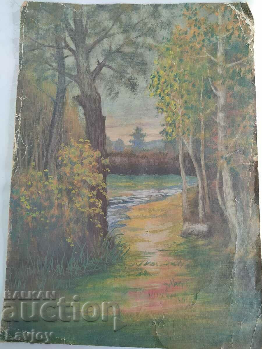 Old painting Watercolor ///***Landscape*///