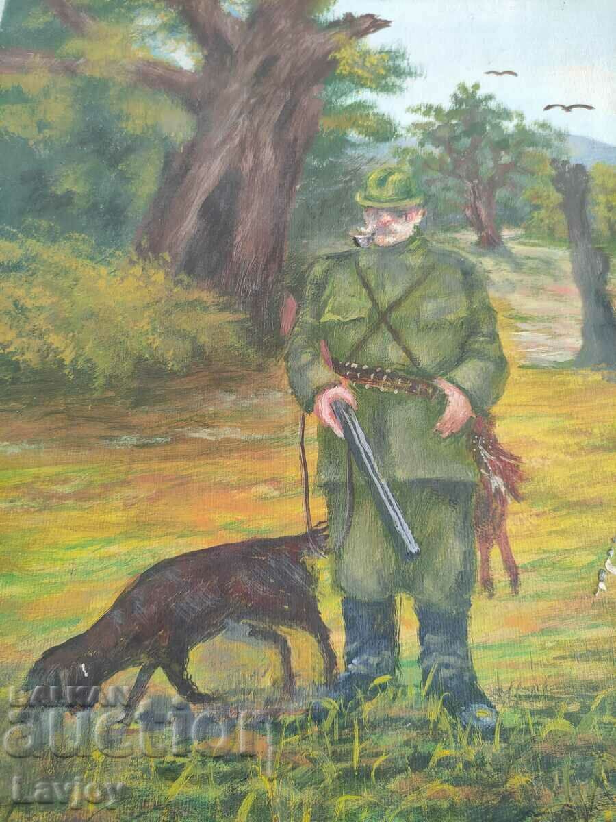 Old painting Watercolor *Hunting scene* D. Anastasov with price 120.00 BGN | € 61.36 Old painting Watercolor *Hunting scene* D. Anastasov with price 120.00 BGN | € 61.36