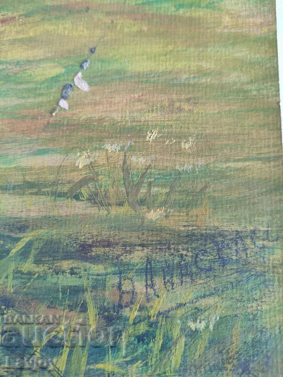 Auction Old painting Watercolor *Hunting scene* D. Anastasov Auction Old painting Watercolor *Hunting scene* D. Anastasov