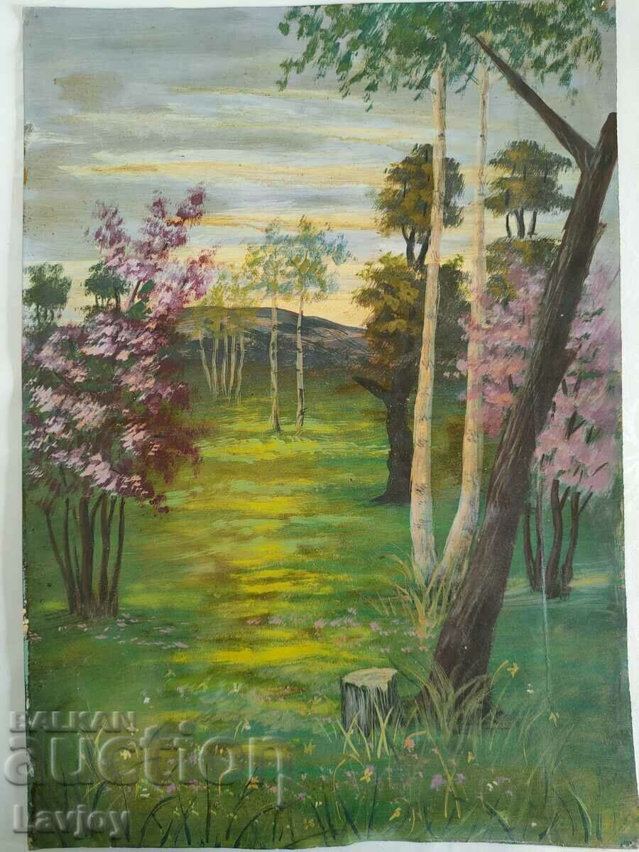 Old picture Watercolor *Landscape* D. Anastasov