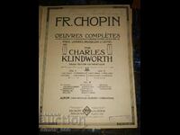 Fr. Chopin - Oeuvres completes par Charles Klindworth