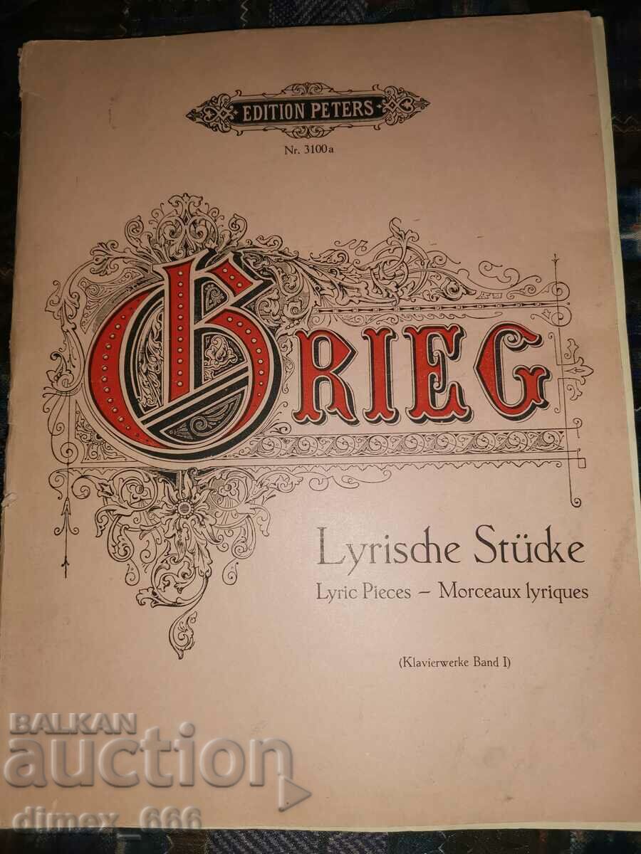 Grieg Lyrische Stucke Piese lirice Cartea 7 No.1-3 Op.62
