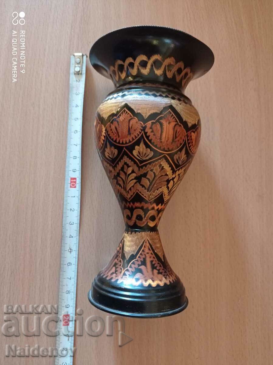 Beautiful old bronze vase