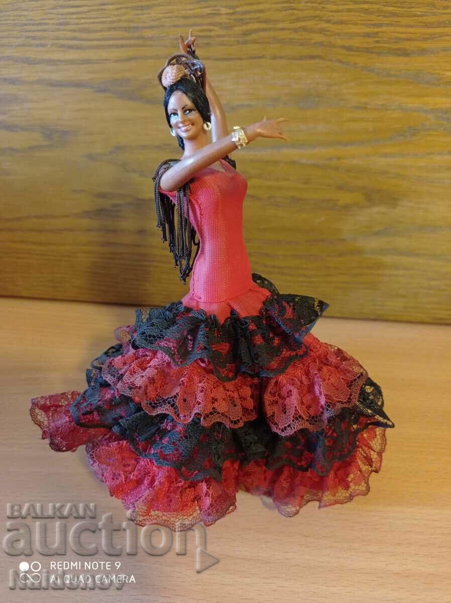 Παλιά κούκλα λαϊκή φορεσιά Ισπανική Barbie;