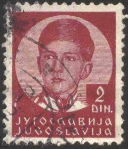 Kleymovana marca Regele Petru al II-lea al Iugoslaviei 1936.