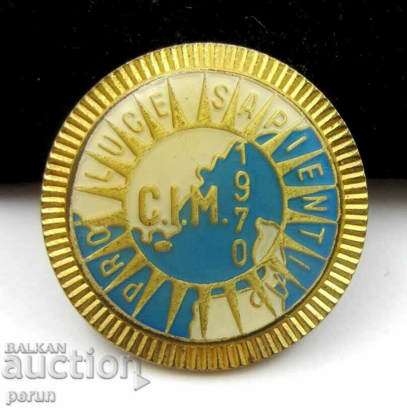 Old badge-1970-Congress of Mathematicians in Nice-Rarity - 7 Old badge-1970-Congress of Mathematicians in Nice-Rarity - 7