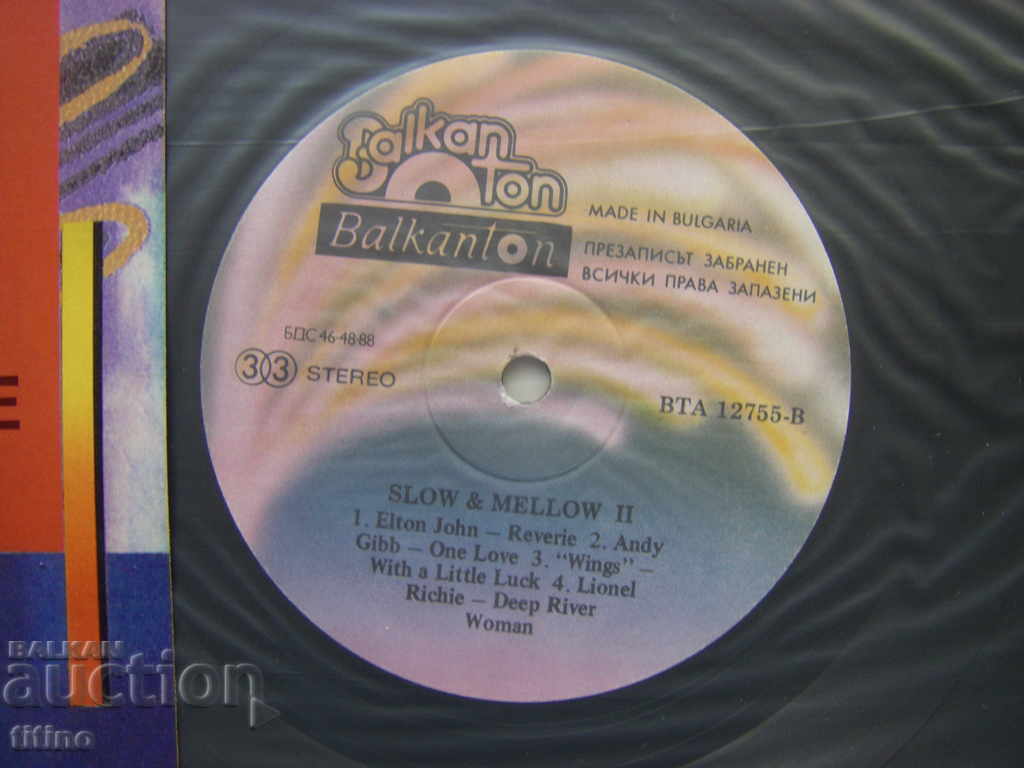 Auction ВTA 12755 - Slow & Mellow II - Elton John, Andy Gibb Auction ВTA 12755 - Slow & Mellow II - Elton John, Andy Gibb