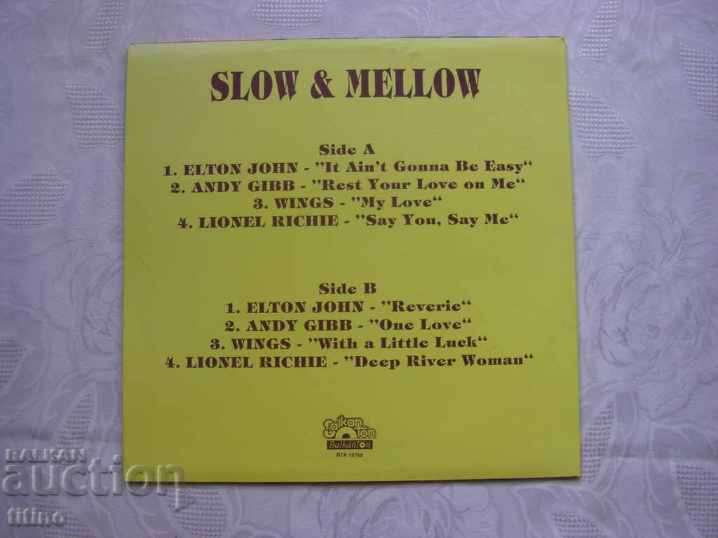 Delivery of ВTA 12755 - Slow & Mellow II - Elton John, Andy Gibb Delivery of ВTA 12755 - Slow & Mellow II - Elton John, Andy Gibb