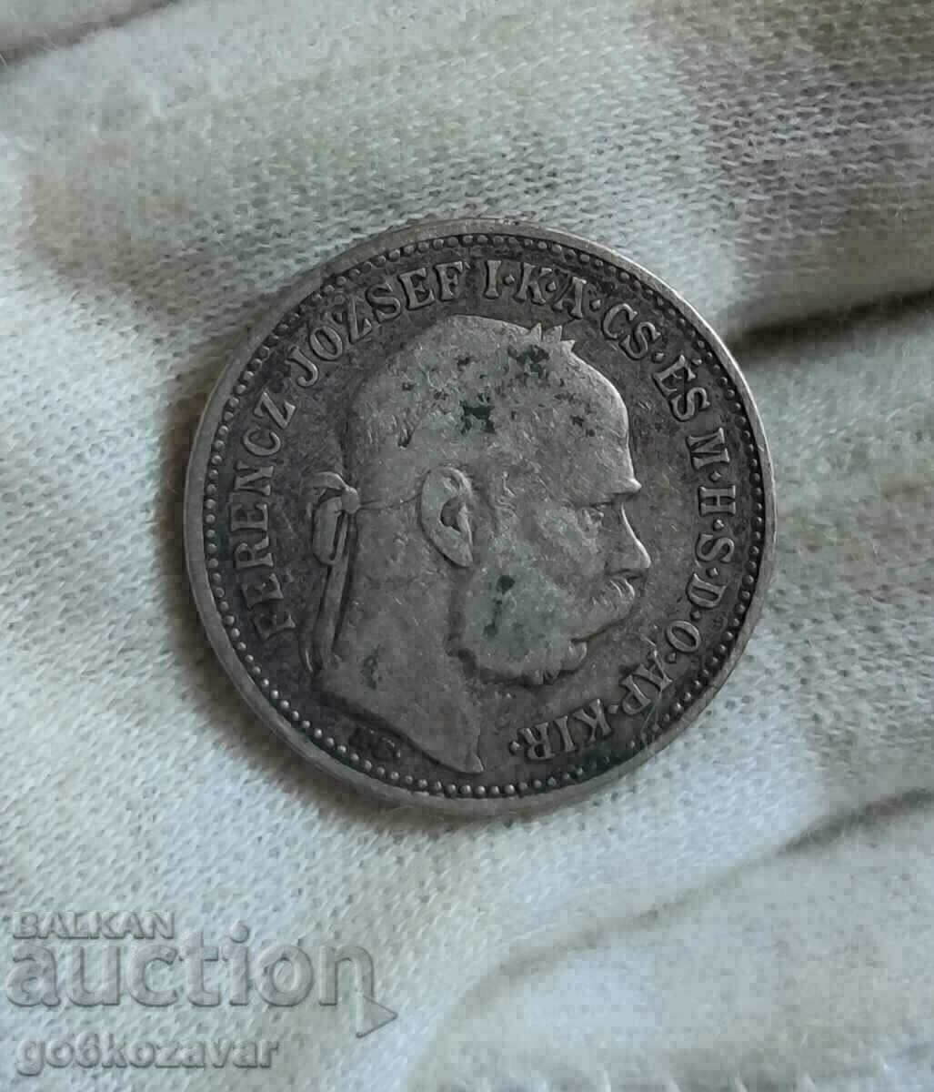 Ungaria 1 coroană 1893 Argint. cu preț 20.90 BGN | € 10.69 Ungaria 1 coroană 1893 Argint. cu preț 20.90 BGN | € 10.69