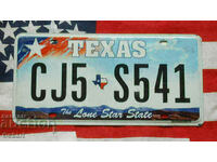 American license plate Plate TEXAS