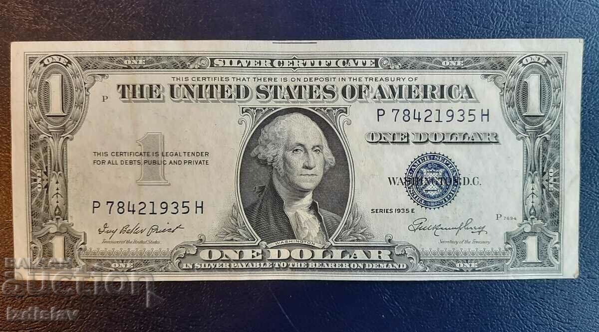 Bancnota de colecție 1 dolar 1935.