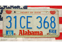 US license plate Plate ALABAMA