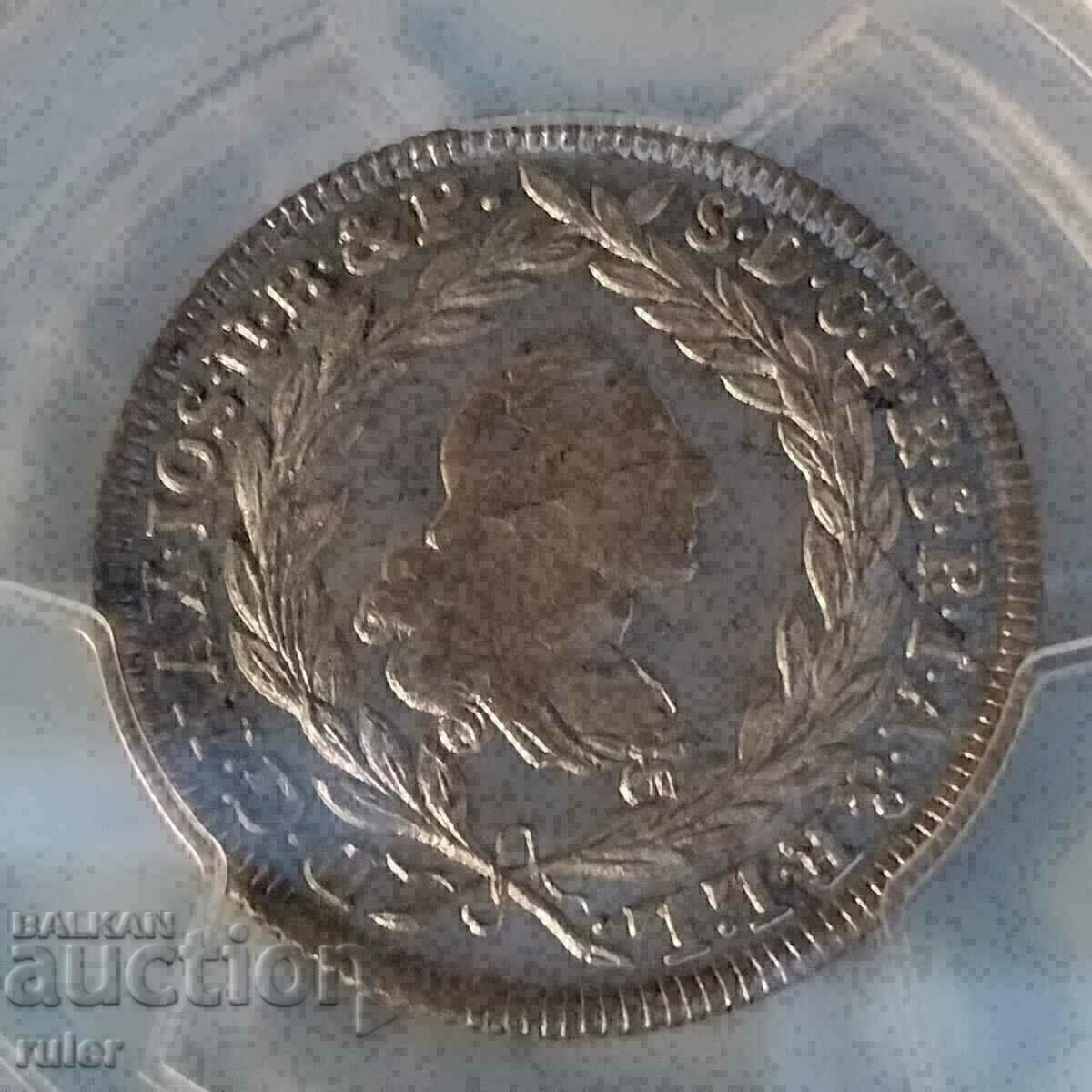10 Kreutzers 1774 MS 63 PCGS Bavaria Germany THOR GRADE RRR! με τιμή 3800.00 BGN | € 1942.91 10 Kreutzers 1774 MS 63 PCGS Bavaria Germany THOR GRADE RRR! με τιμή 3800.00 BGN | € 1942.91