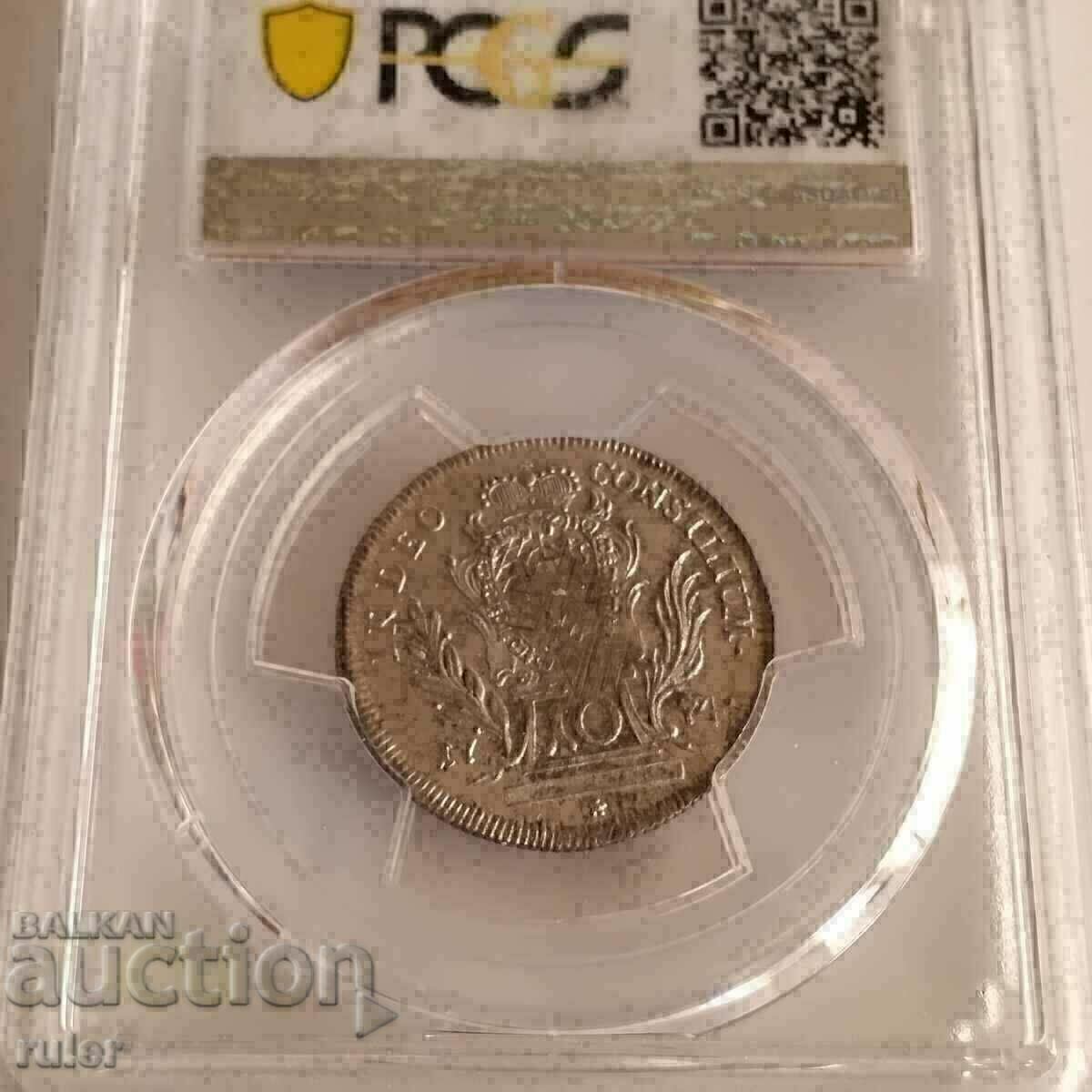 10 Kreutzers 1774 MS 63 PCGS Bavaria Germany THOR GRADE RRR! - 5