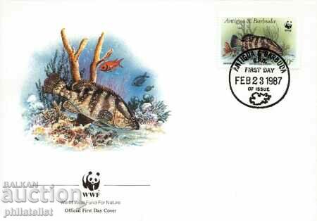 Antigua and Barbuda 1987 - 4 issues FDC Complete Series - WWF with price 3.00 BGN | € 1.53 Antigua and Barbuda 1987 - 4 issues FDC Complete Series - WWF with price 3.00 BGN | € 1.53