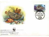 Antigua and Barbuda 1987 - 4 issues FDC Complete Series - WWF