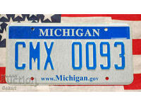 American License Plate Plate MICHIGAN