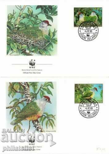 Cook Islands - 1989 - 4 issues FDC Complete Series - WWF with price 3.05 BGN | € 1.56 Cook Islands - 1989 - 4 issues FDC Complete Series - WWF with price 3.05 BGN | € 1.56