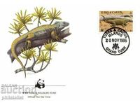 Turks and Caicos 1986 - 4 τεύχος FDC Complete Series - WWF