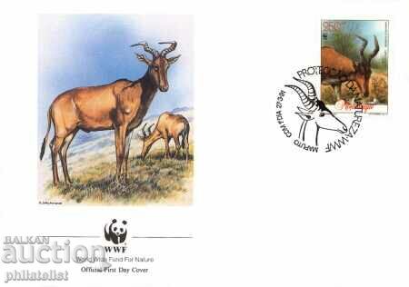Delivery of Mozambique 1991 - 4 pieces FDC Complete series - WWF Delivery of Mozambique 1991 - 4 pieces FDC Complete series - WWF