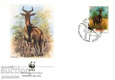 Mozambic 1991 - 4 piese FDC Seria completă - WWF
