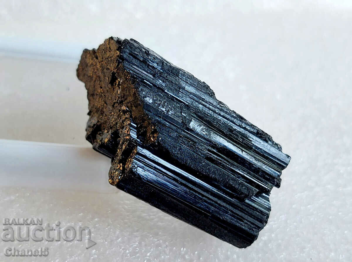 NATURAL BLACK TOURMALINE, SHERLL - NIGERIA - 95.69 carats(324) - 6 NATURAL BLACK TOURMALINE, SHERLL - NIGERIA - 95.69 carats(324) - 6