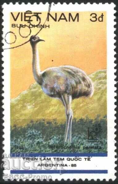 Stamped stamp Fauna Bird 1985 from Vietnam