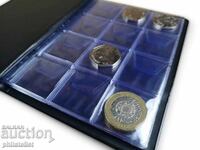 SCHULZ - liantă de buzunar pentru 96 de monede până la 30 mm. - negru