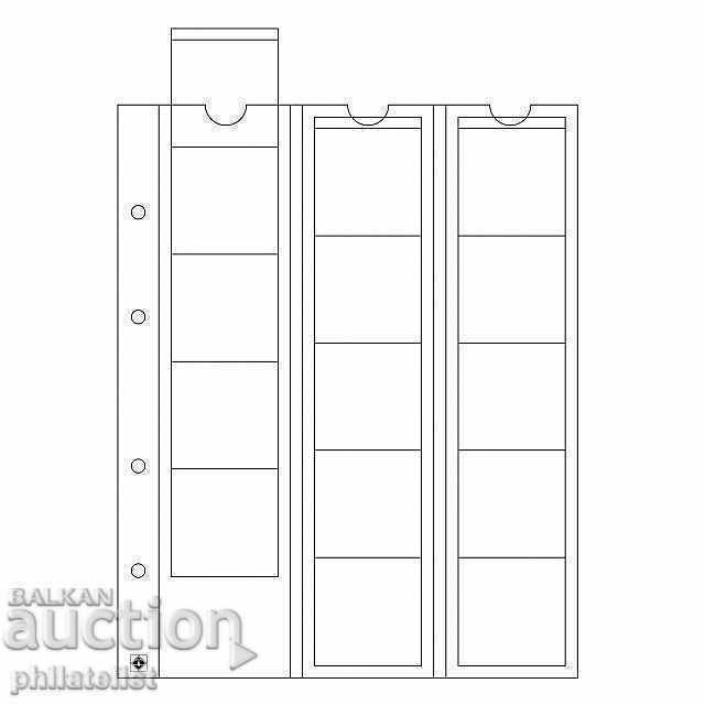 Leuchtturm Optima 42 sheets 15 coins up to 42 mm /op.5 pcs/