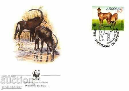 Delivery of Angola 1990 - 4 pieces FDC Complete series - WWF Delivery of Angola 1990 - 4 pieces FDC Complete series - WWF