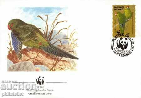 Norfolk Island - 4 Piece FDC Complete Series - WWF with price 3.00 BGN | € 1.53